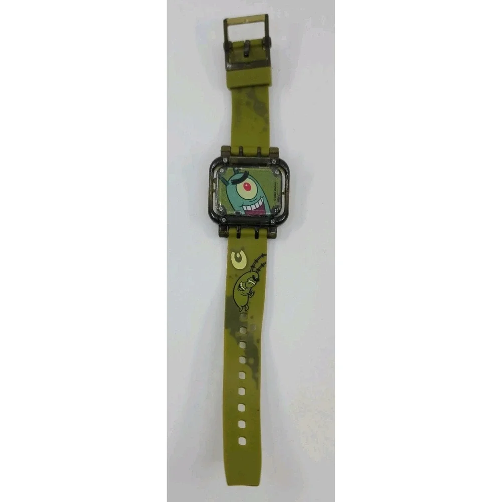 Vintage SpongeBob Watches Plankton & Patrick Kids Not Working Need Batteries